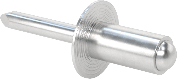 Alüminyum Mandrelli Alüminyum Kör Perçinler, Kubbeli Başlık, 1/4" Çap, 0,126“-0,25” Malzeme Kalınlığı için