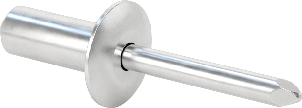 Alüminyum Mandrelli Alüminyum Kör Perçinler, Kubbeli Başlık, 1/4" Çap, 0,251“- 0,375” Malzeme Kalınlığı için