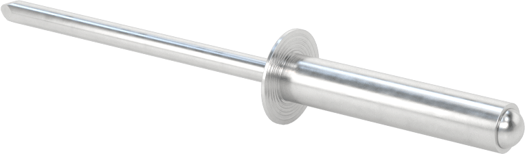 Alüminyum Mandrelli Alüminyum Kör Perçinler, Kubbeli Başlık, 1/4" Çap, 0,876“- 1” malzeme kalınlığı için