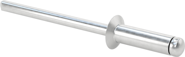 Alüminyum Mandrelli Alüminyum Kör Perçinler, Gömme Montaj, 1/8" Çap, 0,251“- 0,312” Malzeme Kalınlığı için