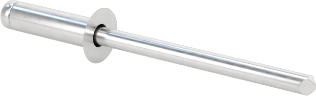 Alüminyum Mandrelli Alüminyum Kör Perçinler, Gömme Montaj, 1/8" Çap, 0,251“- 0,312” Malzeme Kalınlığı için