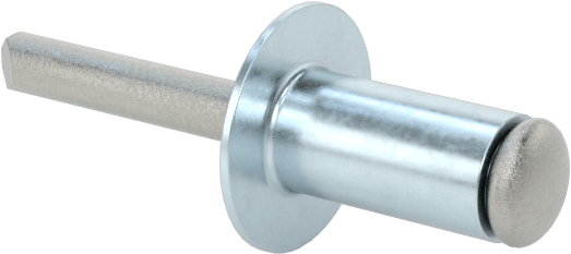 Alüminyum Mandrelli Alüminyum Kör Perçinler, Kubbeli Başlık, 3,2 mm Çap, 1,5 mm-3,5 mm Malzeme Kalınlığı için