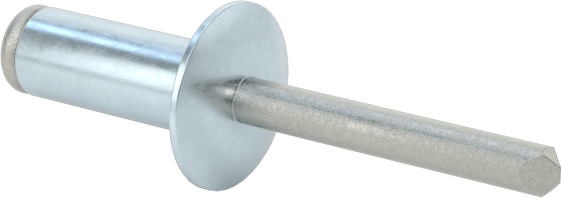 Alüminyum Mandrelli Alüminyum Kör Perçinler, Kubbeli Başlık, 3,2 mm Çap, 3,5 mm-5,5 mm malzeme kalınlığı için