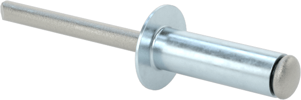 Alüminyum Mandrelli Alüminyum Kör Perçinler, Kubbeli Başlık, 3,2 mm Çap, 5,5 mm-7 mm Malzeme Kalınlığı için