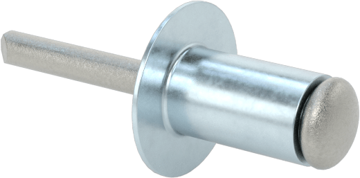 Alüminyum Mandrelli Alüminyum Kör Perçinler, Kubbeli Başlık, 4 mm Çap, 1,5 mm - 3 mm malzeme kalınlığı için