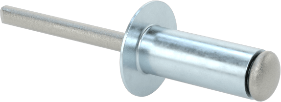 Alüminyum Mandrelli Alüminyum Kör Perçinler, Kubbeli Başlık, 4 mm Çap, 5 mm-6,5 mm Malzeme Kalınlığı için