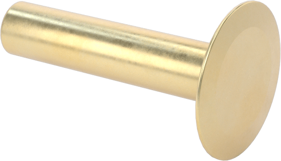 İçi Boş Uçlu Perçinler, 9/64" Çap, 0,534“-0,548” kalınlık için, 0,375" Baş Çapı