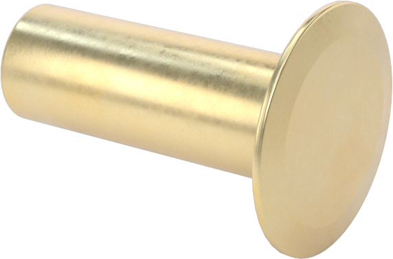 İçi Boş Uçlu Perçinler, 3/16" Çap, 0,378“-0,397” Kalınlık için, 0,375" Baş Çapı