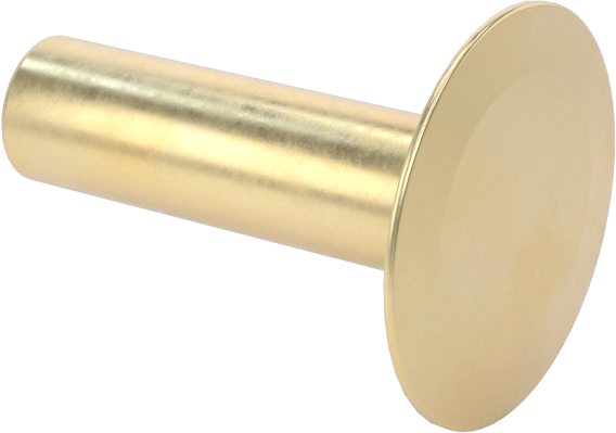 İçi Boş Uçlu Perçinler, 3/16" Çap, 0,503“-0,522” Kalınlık için, 0,5" Baş Çapı
