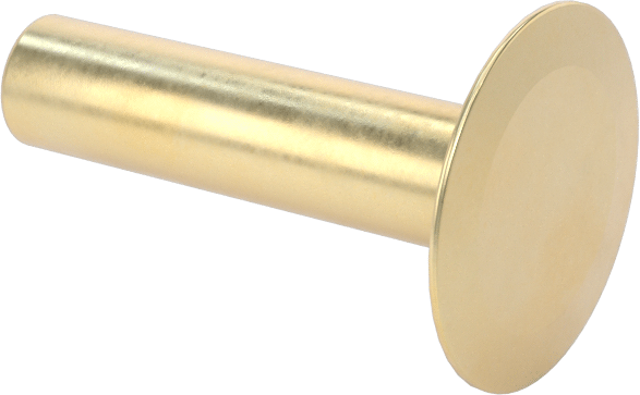 İçi Boş Uçlu Perçinler, 3/16" Çap, 0,628“-0,647” Kalınlık için, 0,5" Baş Çapı