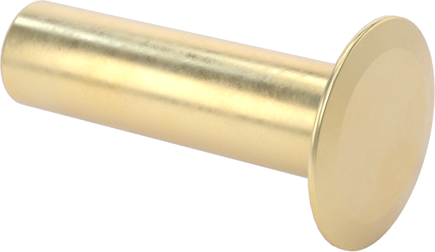 İçi Boş Uçlu Perçinler, 1/4" Çap, 0,713“-0,738” kalınlık için, 0,5" Baş Çapı