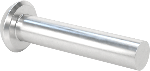 Alüminyum Kubbeli Başlı Masif Perçinler, 1/8" Çap, 0,563" Maksimum Malzeme Kalınlığı için