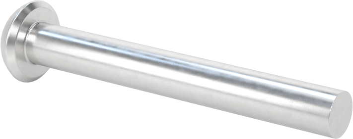 Alüminyum Kubbeli Başlı Masif Perçinler, 1/4" Çap, 1,875" Maksimum Malzeme Kalınlığı için