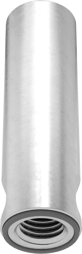 304 Paslanmaz Çelik Yüksek Profilli Sıhhi Kapak Somunu, Buna-N Kauçuk Conta ile, 3/4"-10 Diş Boyutu