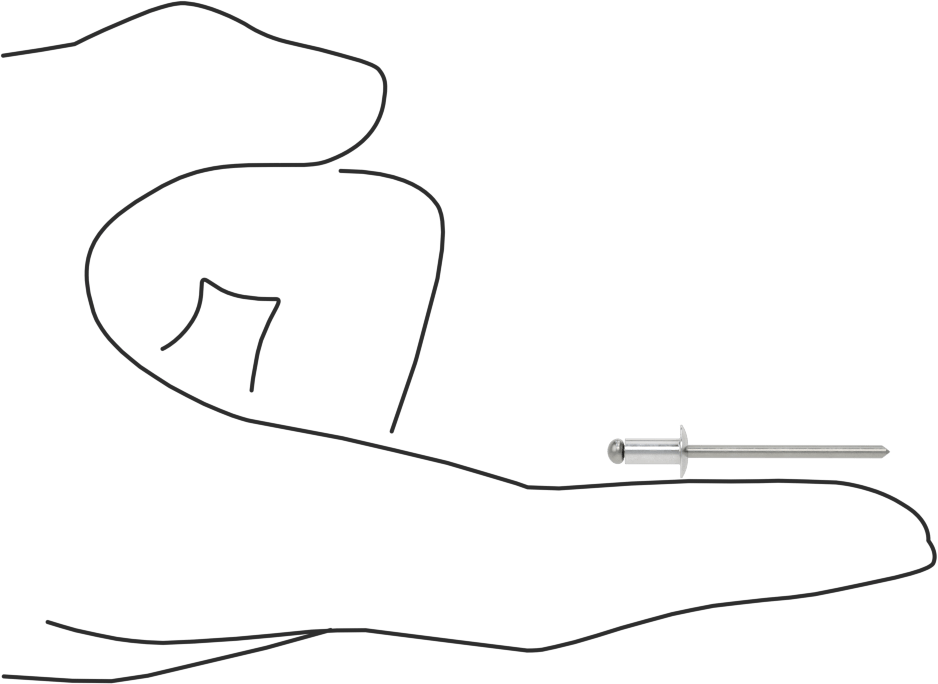 Çelik Mandrelli Alüminyum Kör Perçinler, Kubbeli Başlık, 1/8" Çap, 0,063“-0,125” Malzeme Kalınlığı için