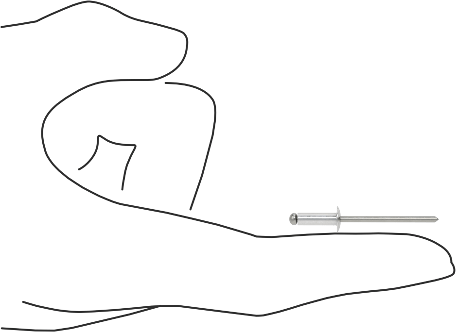 Çelik Mandrelli Alüminyum Kör Perçinler, Kubbeli Başlık, 1/8" Çap, 0,188“-0,25” Malzeme Kalınlığı için