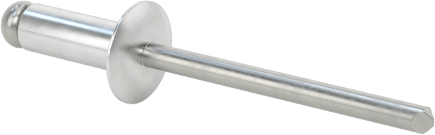 Çelik Mandrelli Alüminyum Kör Perçinler, Kubbeli Başlık, 5/32" Çap, 0,188“-0,25” Malzeme Kalınlığı için