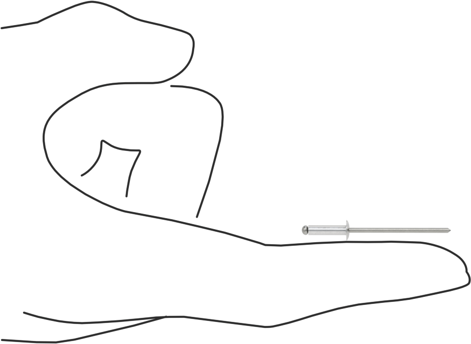 Çelik Mandrelli Alüminyum Kör Perçinler, Kubbeli Başlık, 3/32" Çap, 0,126“-0,25” Malzeme Kalınlığı için