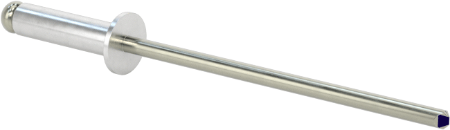 Çelik Mandrelli Alüminyum Kör Perçinler, Gömme Montaj, 3/32" Çap, 0,126“-0,25” Malzeme Kalınlığı için