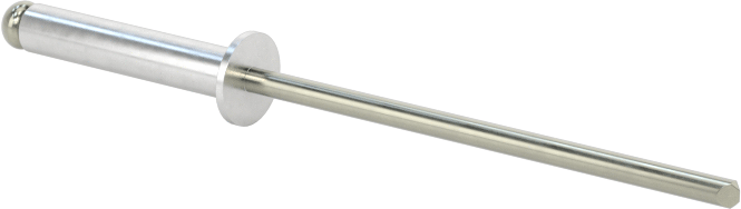 Çelik Mandrelli Alüminyum Kör Perçinler, Gömme Montaj, 3/32" Çap, 0,251“- 0,375” Malzeme Kalınlığı için