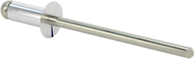 Çelik Mandrelli Alüminyum Kör Perçinler, Gömme Montaj, 1/8" Çap, 0,092“- 0,125” Malzeme Kalınlığı için