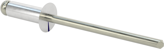 Çelik Mandrelli Alüminyum Kör Perçinler, Gömme Montaj, 1/8" Çap, 0,126“- 0,187” için Malzeme Kalınlığı