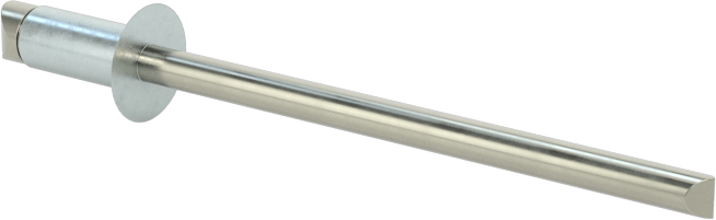 Çinko Kaplamalı Kör Perçinler, Gömme Montaj, 1/8" Çap, 0,092“- 0,125” Malzeme Kalınlığı için