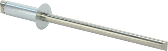 Çinko Kaplamalı Kör Perçinler, Gömme Montaj, 1/8" Çap, 0,188“ - 0,25” Malzeme Kalınlığı için