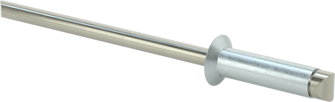 Çinko Kaplamalı Kör Perçinler, Gömme Montaj, 1/8" Çap, 0,251“- 0,312” Malzeme Kalınlığı için