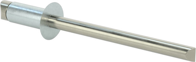 Çinko Kaplamalı Kör Perçinler, Gömme Montaj, 5/32" Çap, 0,126“- 0,187” için Malzeme Kalınlığı