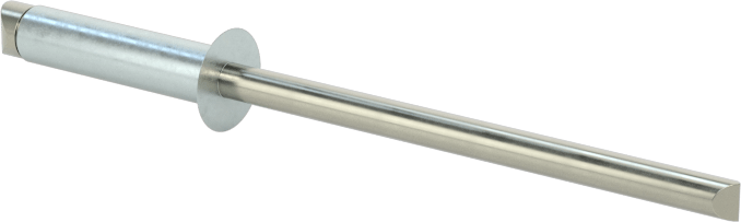 Çinko Kaplamalı Kör Perçinler, Gömme Montaj, 1/8" Çap, 0,313“ - 0,375” Malzeme Kalınlığı için