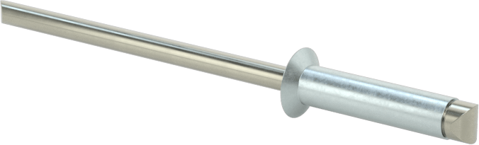Çinko Kaplamalı Kör Perçinler, Gömme Montaj, 1/8" Çap, 0,313“ - 0,375” Malzeme Kalınlığı için