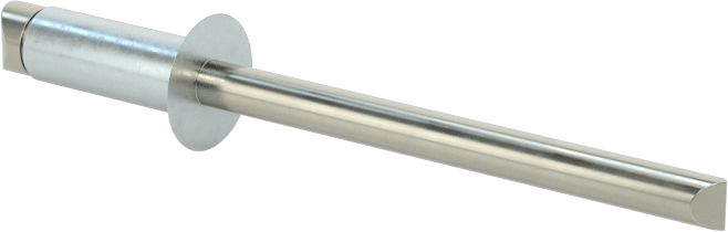 Çinko Kaplamalı Kör Perçinler, Gömme Montaj, 5/32" Çap, 0,188“ - 0,25” Malzeme Kalınlığı için