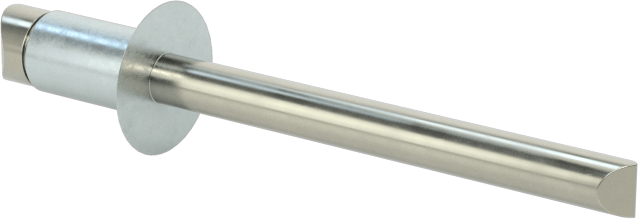 Çinko Kaplamalı Kör Perçinler, Gömme Montaj, 3/16" Çap, 0,063“- 0,125” Malzeme Kalınlığı için