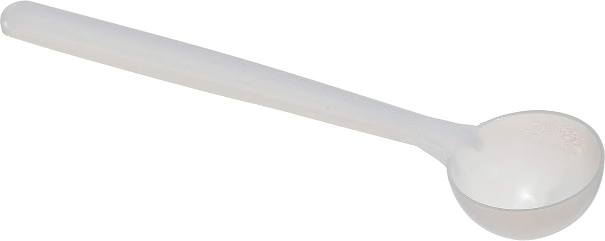Steril Plastik Ölçü Kaşıkları, Yuvarlak Taban ile, 2 TSP. Kapasite