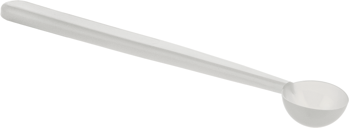 Steril Plastik Ölçü Kaşıkları, Yuvarlak Taban ile, 1/2 TSP. Kapasite