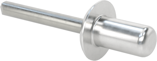 Sızdırmaz Kör Perçinler, Alüminyum, Kubbeli Başlık, Çelik Mandrel ile, 1/8" Çap, 0,237" Uzunluk