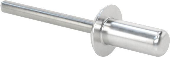 Sızdırmaz Kör Perçinler, Alüminyum, Kubbeli Başlık, Çelik Mandrel ile, 1/8" Çap, 0,301" Uzunluk