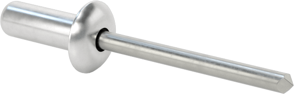 Sızdırmaz Kör Perçinler, Alüminyum, Kubbeli Başlık, Çelik Mandrel ile, 1/8" Çap, 0,362 inç Uzunluk