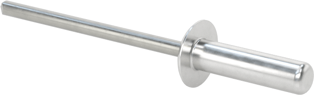 Sızdırmaz Kör Perçinler, Alüminyum, Kubbeli Başlık, Çelik Mandrel ile, 1/8" Çap, 0,487" Uzunluk