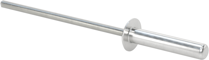 Sızdırmaz Kör Perçinler, Alüminyum, Kubbeli Başlık, Çelik Mandrel ile, 1/8" Çap, 0,675" Uzunluk