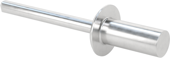 Sızdırmaz Kör Perçinler, Kubbeli Başlık, Alüminyum Mandrel ile, 1/8" Çap, 0,301" Uzunluk