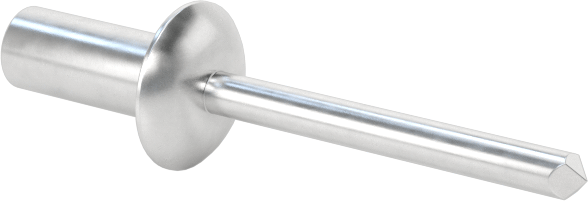 Sızdırmaz Kör Perçinler, Kubbeli Başlık, Alüminyum Mandrel ile, 1/8" Çap, 0,301" Uzunluk