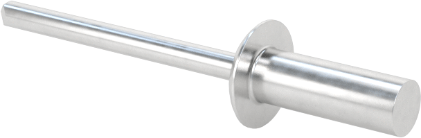 Sızdırmaz Kör Perçinler, Kubbeli Başlık, Alüminyum Mandrel ile, 1/8" Çap, 0,362 inç Uzunluk