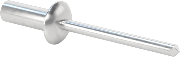 Sızdırmaz Kör Perçinler, Kubbeli Başlık, Alüminyum Mandrel ile, 1/8" Çap, 0,362 inç Uzunluk