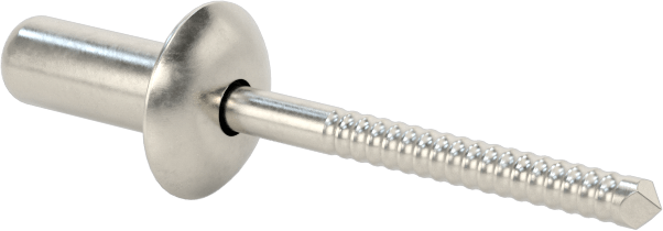 Sızdırmaz Kör Perçinler, 18-8 Paslanmaz Çelik, Kubbeli Başlık, 5/32" Çap, 0,125“-0,188” Kalınlık için