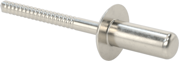 Sızdırmaz Kör Perçinler, 18-8 Paslanmaz Çelik, Kubbeli Başlık, 5/32" Çap, 0,125“-0,188” Kalınlık için