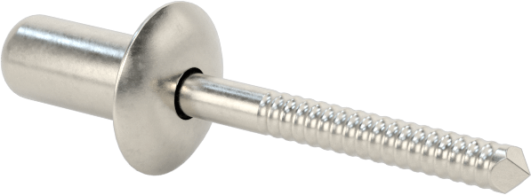 Sızdırmaz Kör Perçinler, 18-8 Paslanmaz Çelik, Kubbeli Başlık, 3/16" Çap, 0,02“-0,125” Kalınlık için