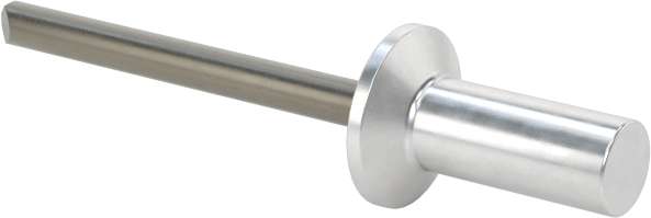 Sızdırmaz Kör Perçinler, Gömme Montaj, 1/8" Çap, 0,063“-0,125” Malzeme Kalınlığı için