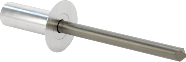Sızdırmaz Kör Perçinler, Gömme Montaj, 3/16" Çap, 0,126“-0,25” Malzeme Kalınlığı için